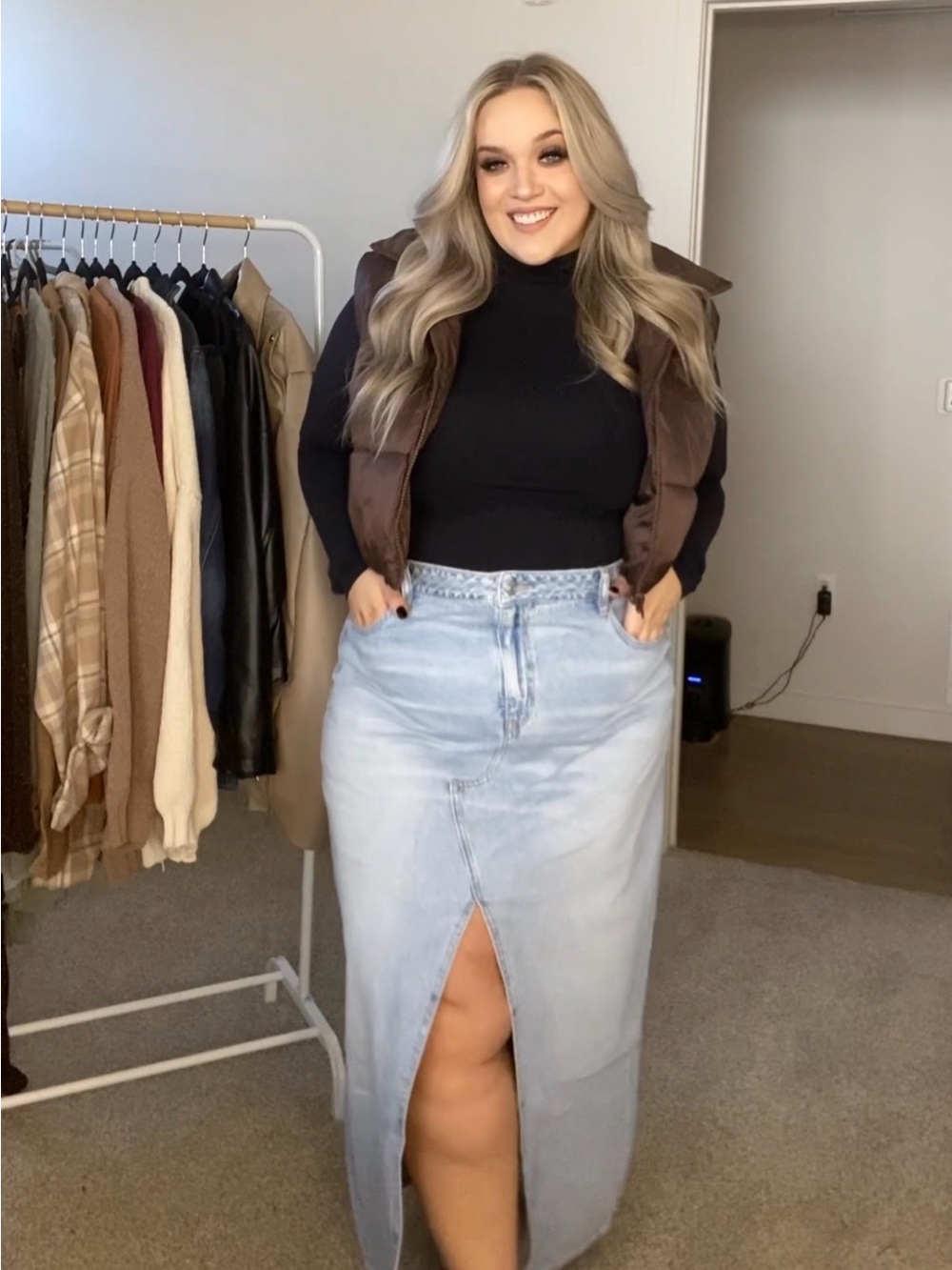 NEW! American Eagle plus size dreamy drape low rise skirt